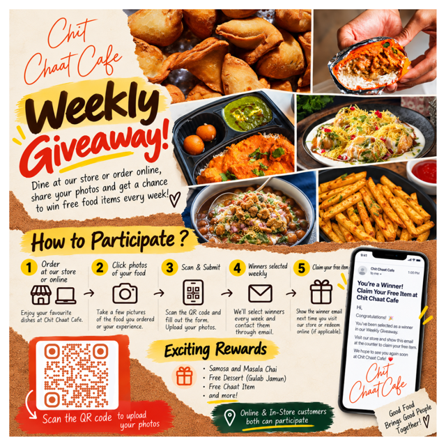 Weekly Photo Giveaway at Chit Chaat Cafe