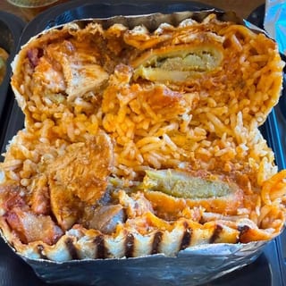 Samosa Chicken Burrito