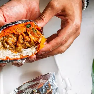 Samosa Chicken Burrito